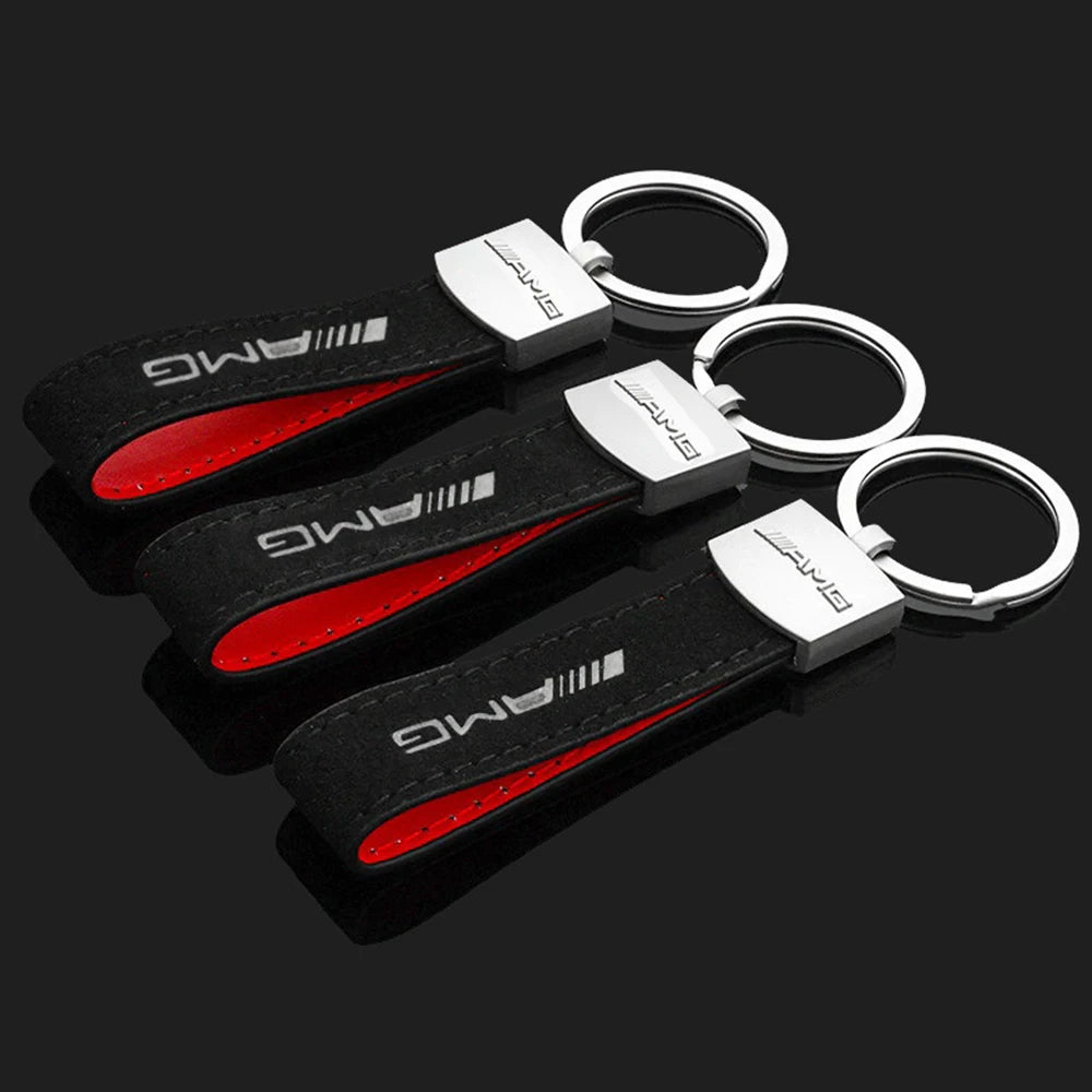 AMG Leather Key Ring