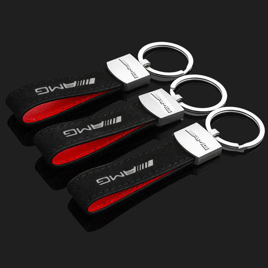 AMG Leather Key Ring
