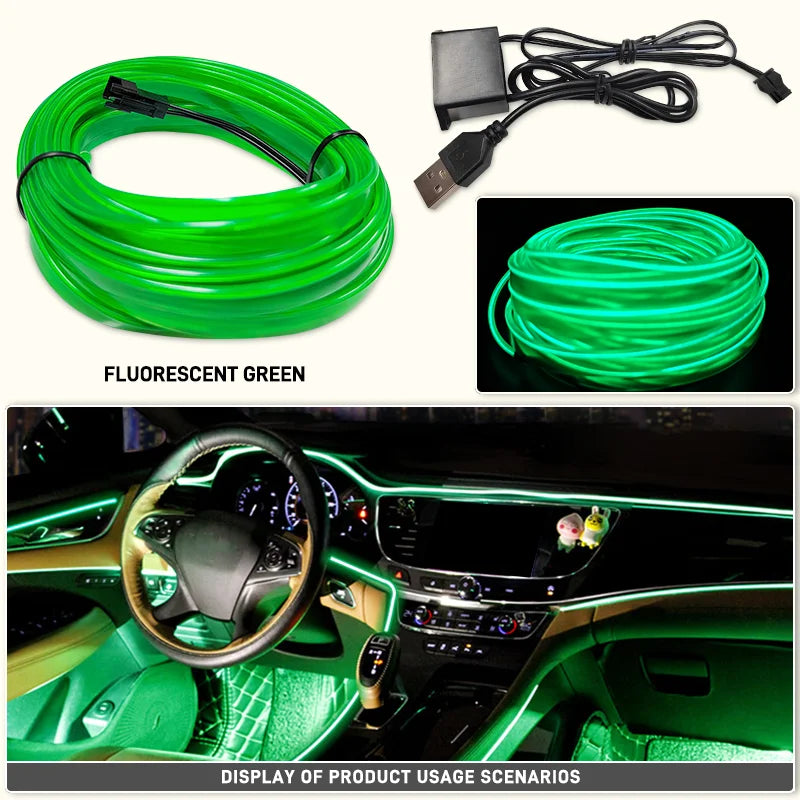 Flexible Car Interior Neon Light