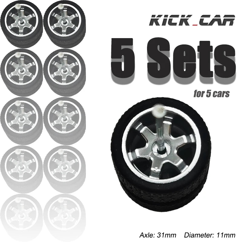 1:64 Wheels & Tires Set