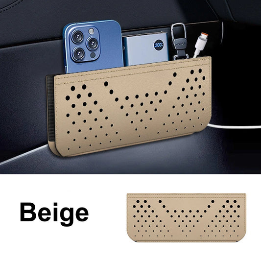 Car Leather Side Storage Bag