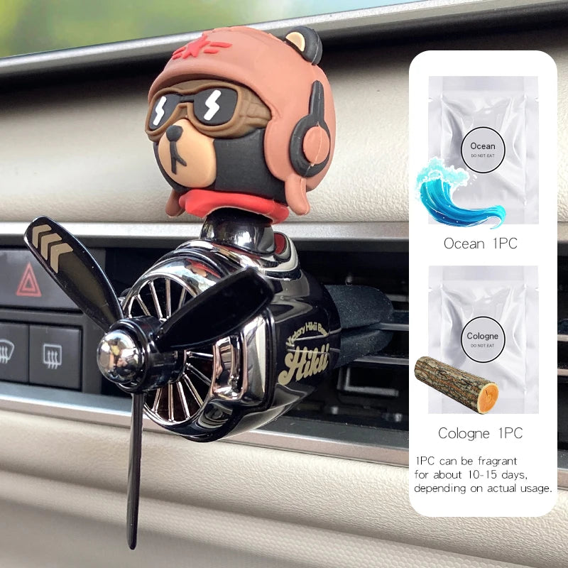 Pilot Bear Car Air Freshener