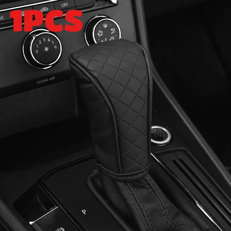 Luxury Leather Gear Shift Knob Cover