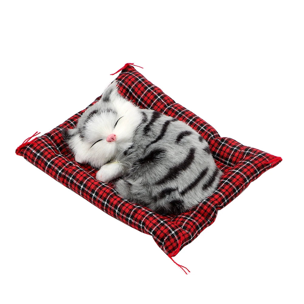Realistic Sleeping Cat Plush
