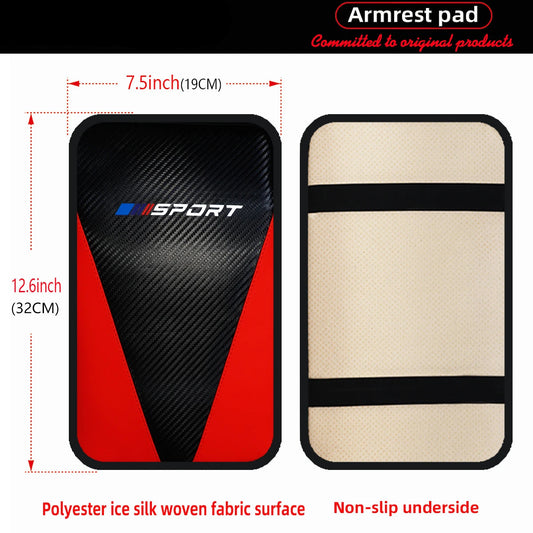 PU Leather SPORT Car Armrest Pad