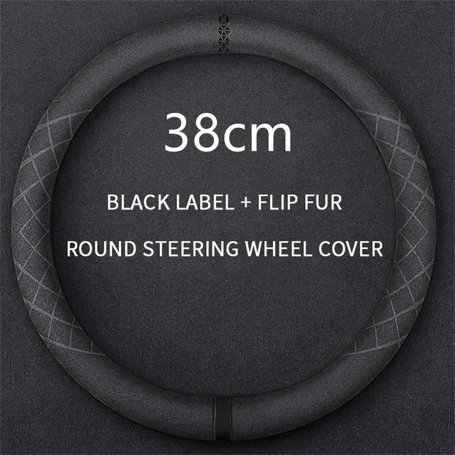 Italian Flip Fur Steering Wheel Cover