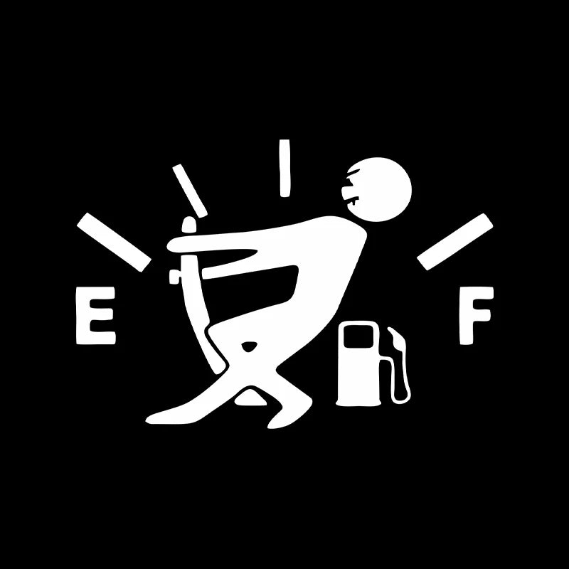 Fuel Gauge Funny Sticker