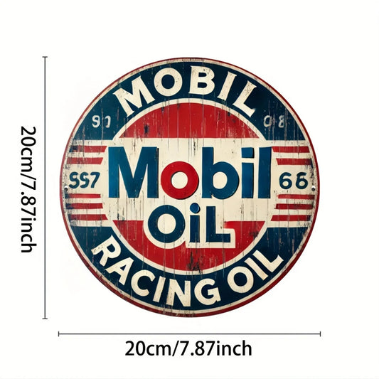 Mobil Racing Oil Metal Sign