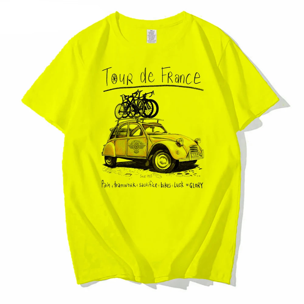 Tour de France Retro Car T-Shirt