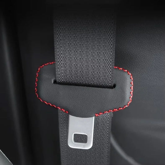 Protecteur de ceinture de sécurité de voiture en cuir