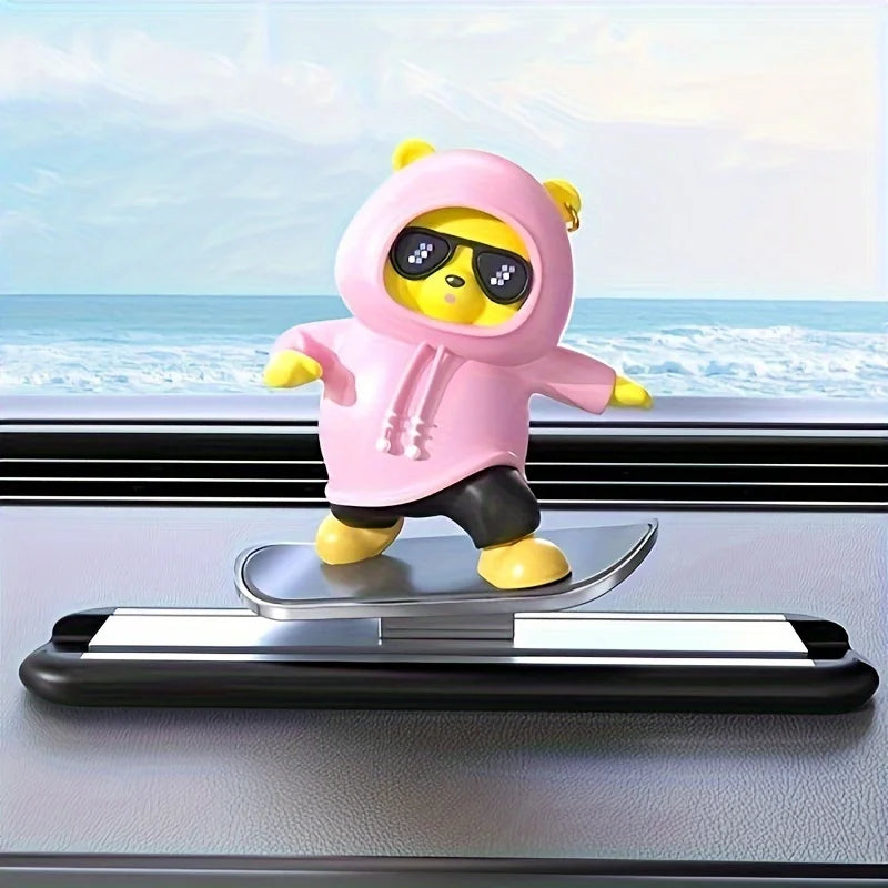 Skateboard Bear Car Ornament