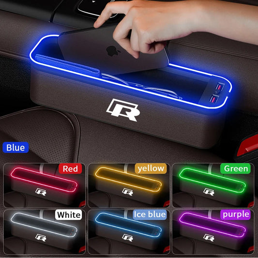USB Charging Multifunction Seat Storage Box
