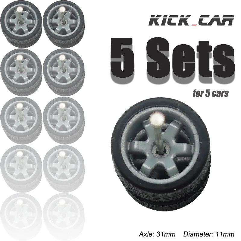 1:64 Wheels & Tires Set
