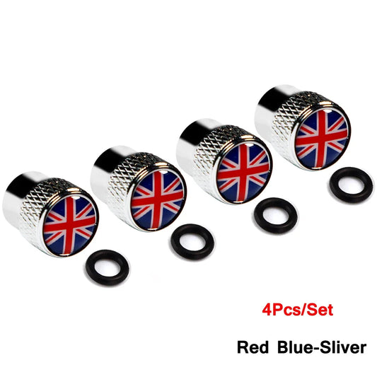Union Jack Valve Caps