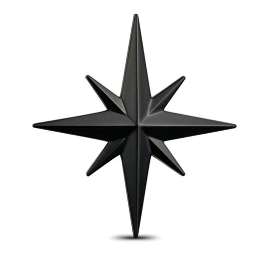 3D Metal Star Sticker