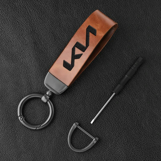 Llavero de cuero para coche KN