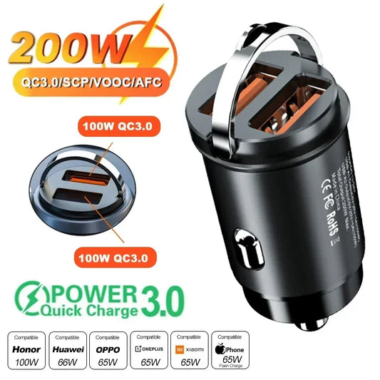 Dual Port Fast Car Charger