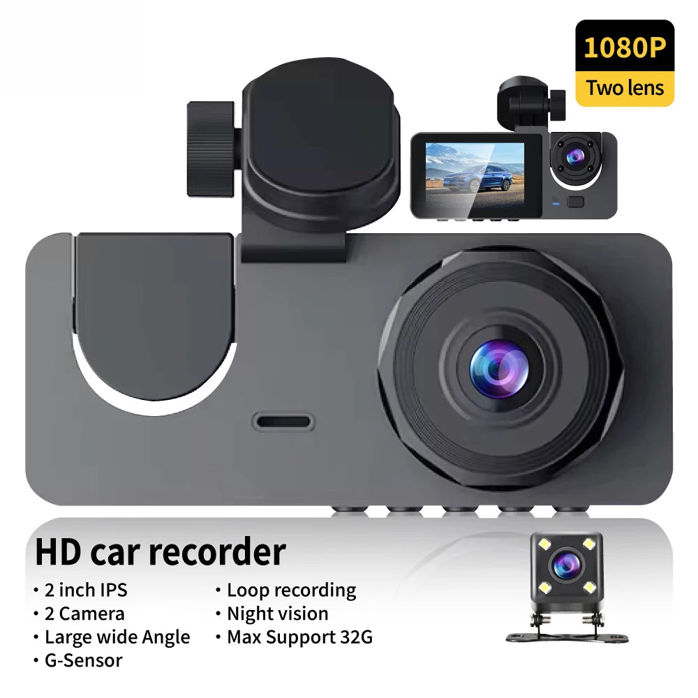 1080P 3-Channel Dash Cam