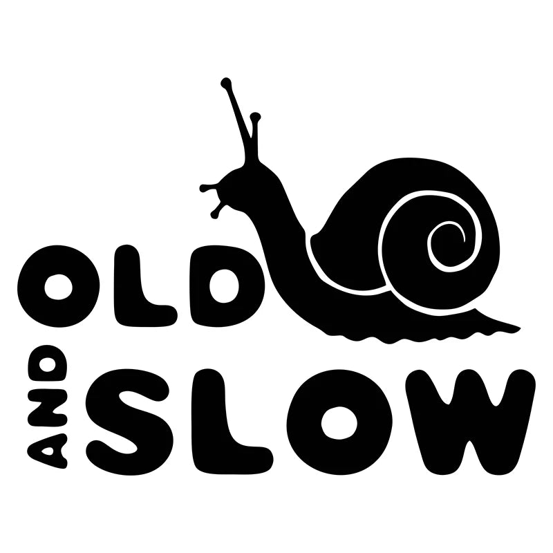 Old and Slow Car Sticker