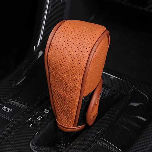 Leather Gear Shift Knob Cover