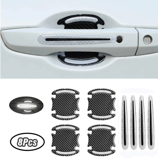 Car Door Handle & Bowl Reflective Sticker Set