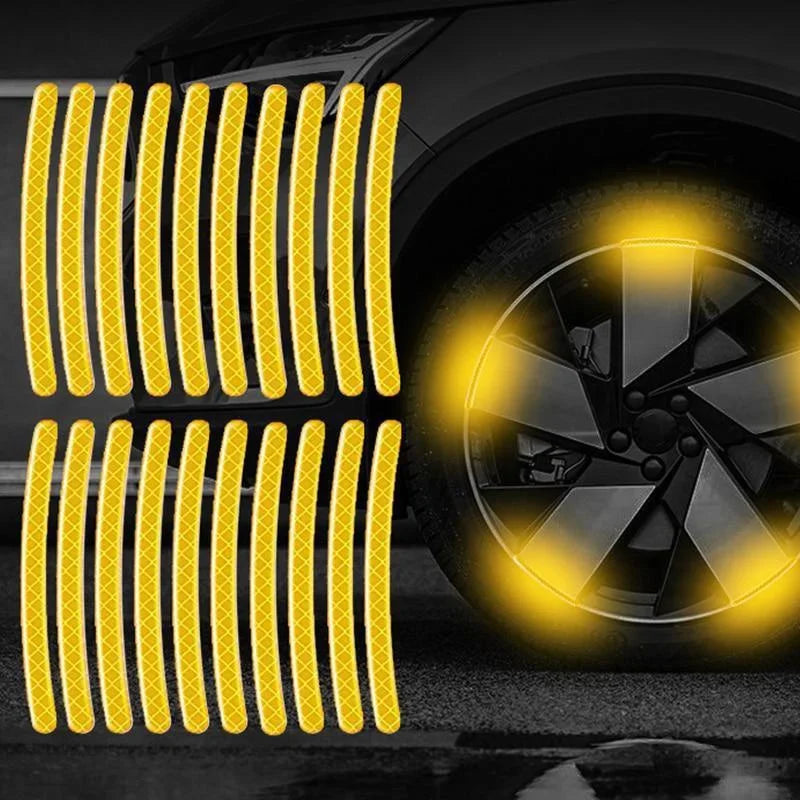Auto adesivi a ruota riflettente
