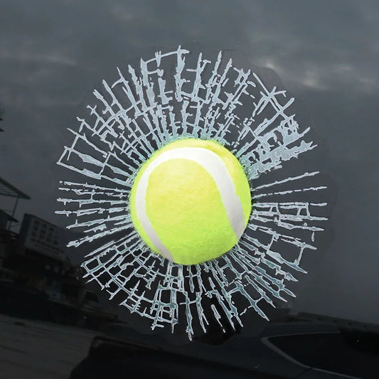 3D Sports Ball Crack Sticker