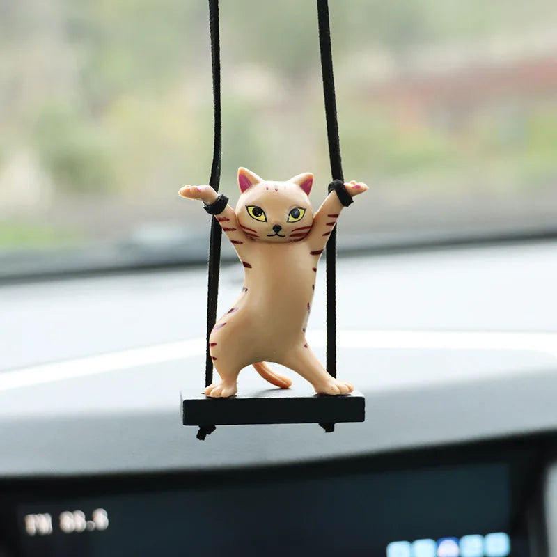 Cat Car Rearview Mirror Pendant