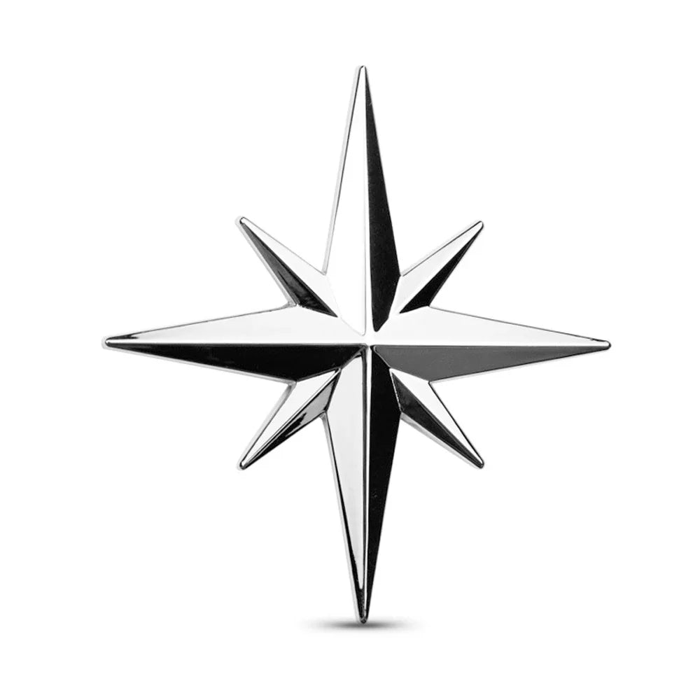 3D Metal Star Sticker