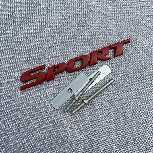 Badge d'emblème de métal sport 3D