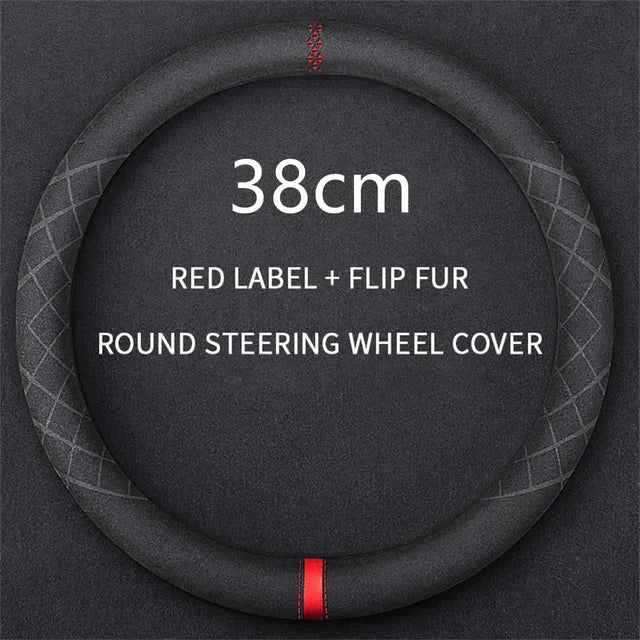 Italian Flip Fur Steering Wheel Cover