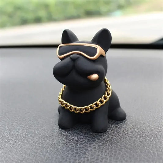 Cool Bulldog Car Dashboard Ornament