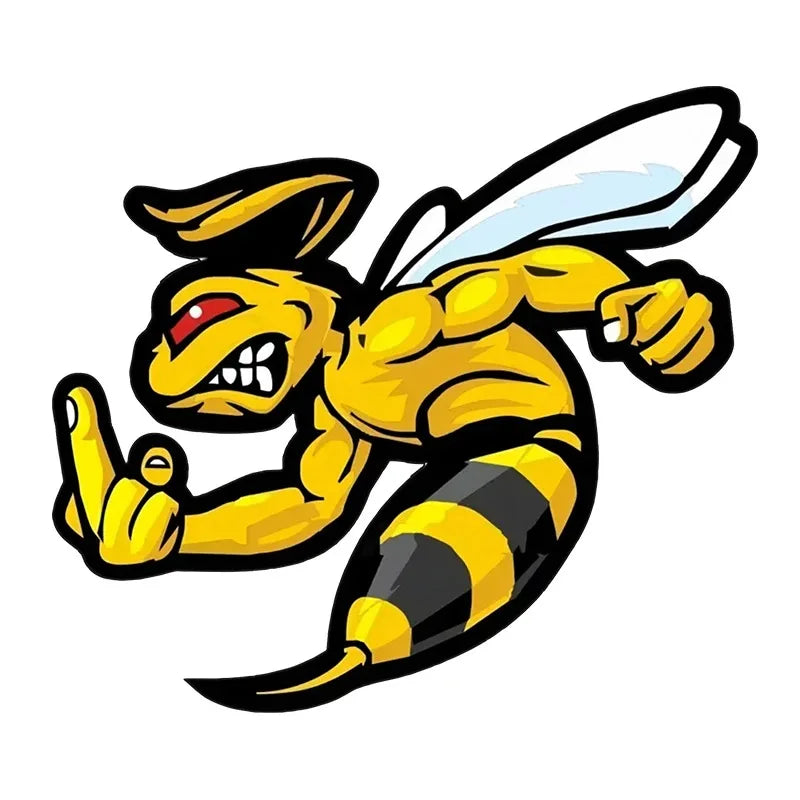 Angry Hornet Car Sticker