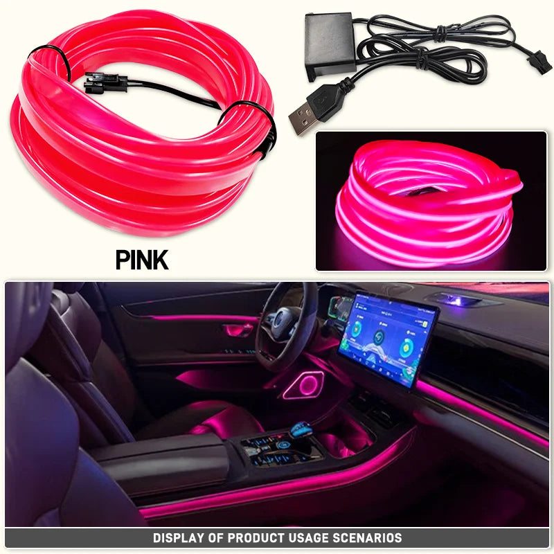 Flexible Car Interior Neon Light