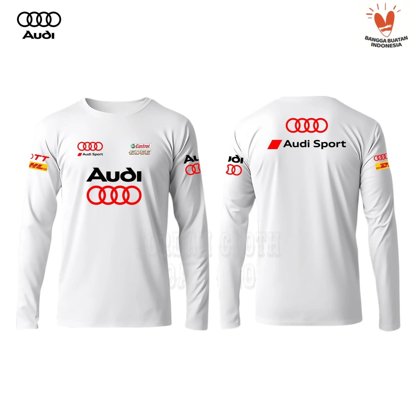 قميص رياضي بأكمام طويلة لفريق السيارات