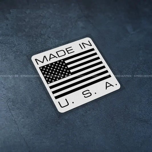 Fabriqué en autocollant de voiture aux États-Unis