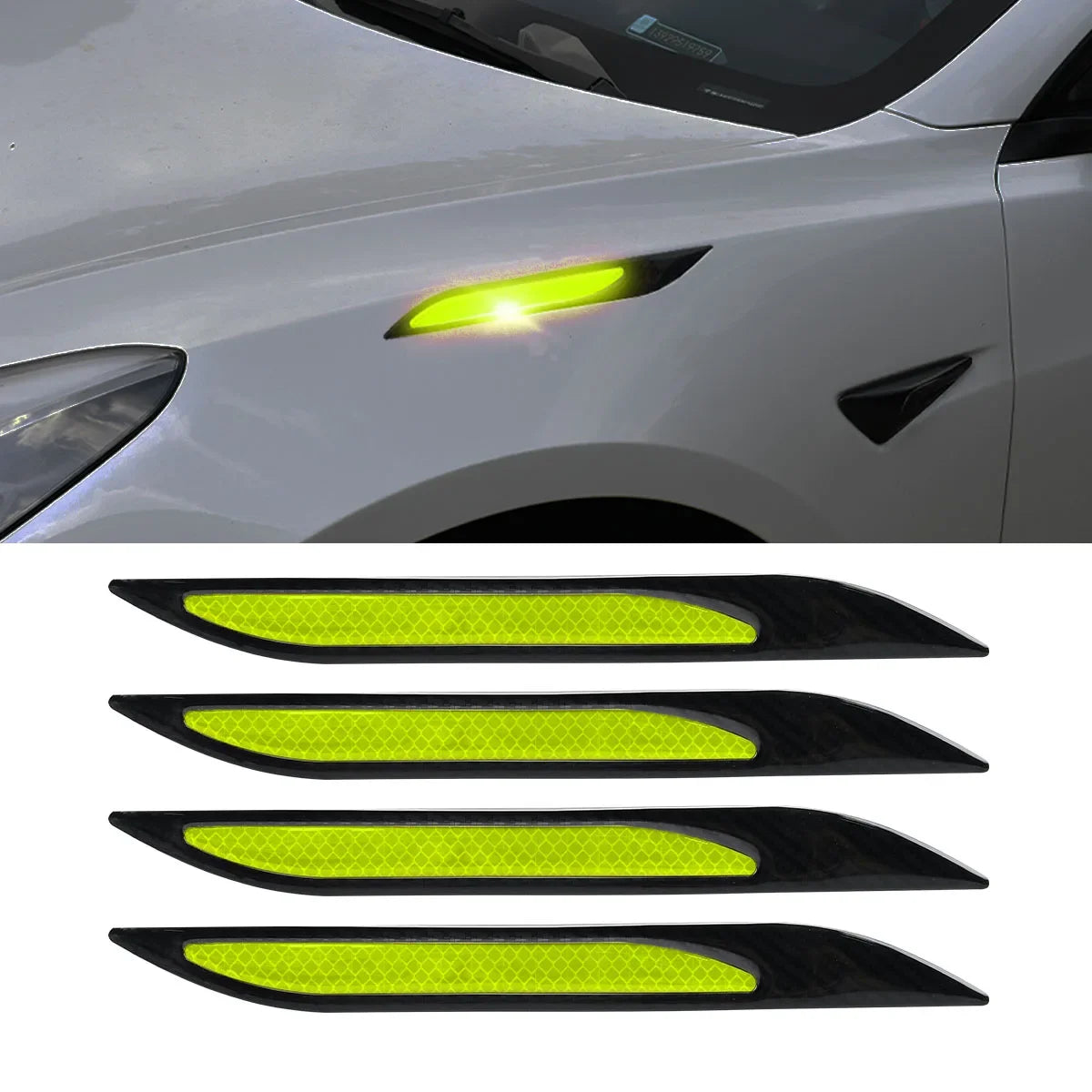 Reflective Side Stickers with LED Effect