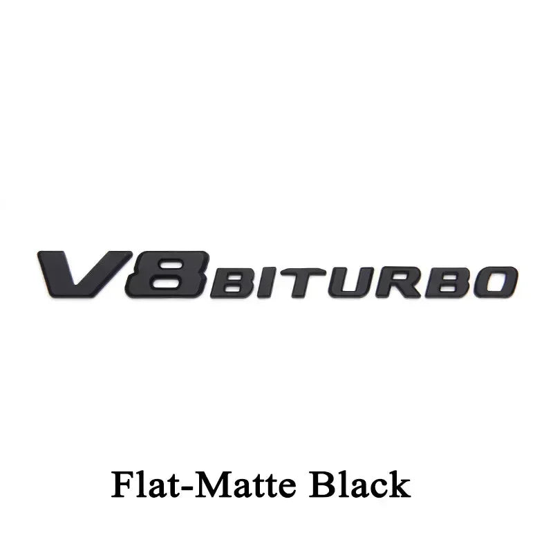 Insigne d'emblème 3D V8 BITURBO