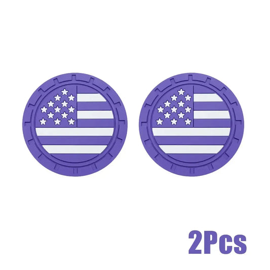 American Flag Car Cup Holder Coasters