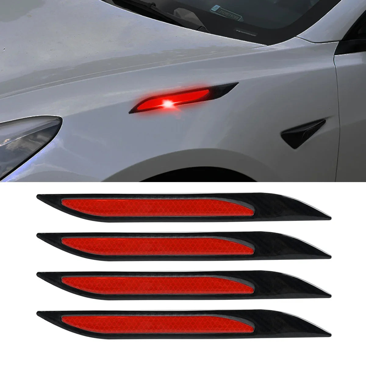 Reflective Side Stickers with LED Effect