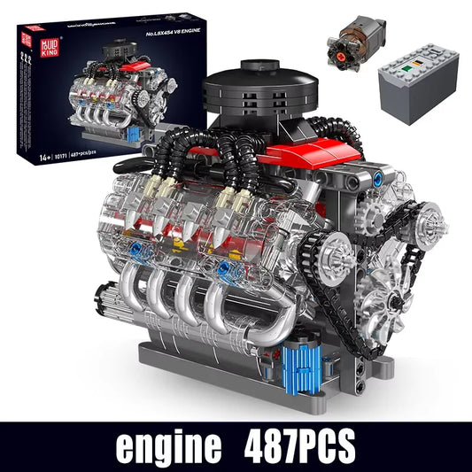 V8 Engine Model Building Kit