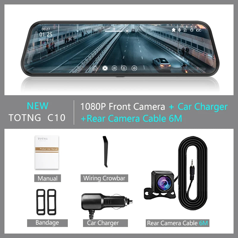 Rearview Mirror Dash Cam