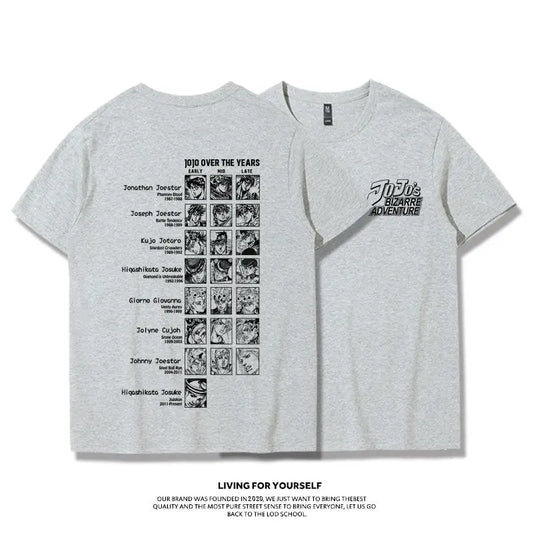 Generational Anime Character Graphic T-Shirt