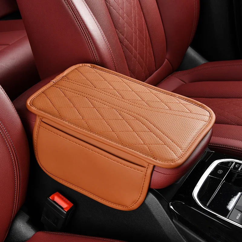Coussin accoudoir de voiture avec poche de rangement