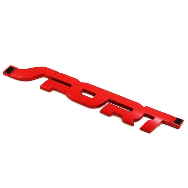 Badge emblema dell'auto sportiva
