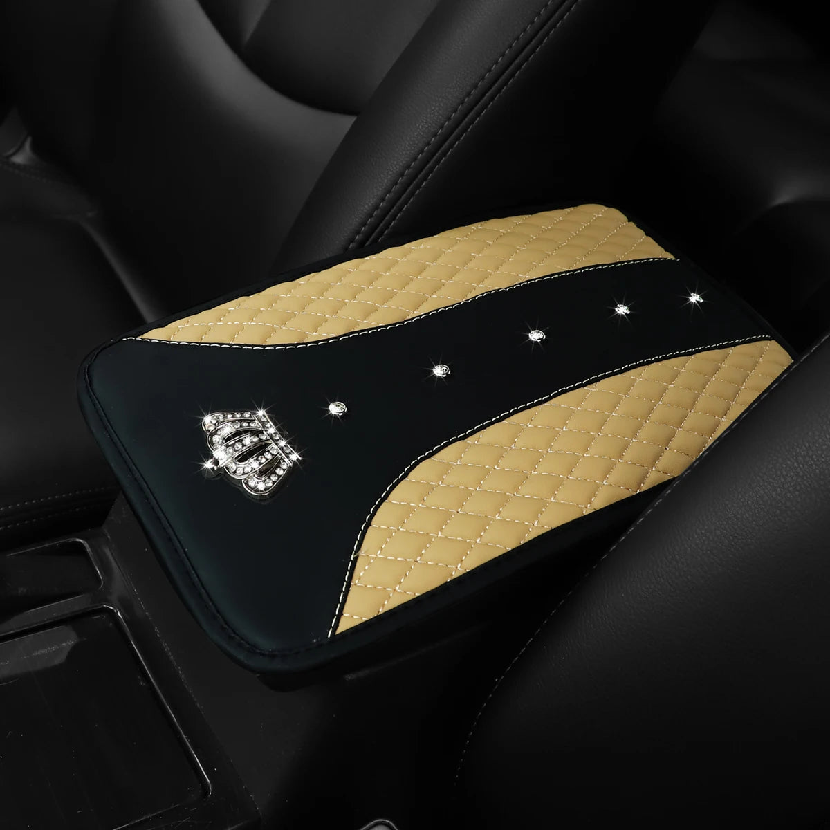 Luxury Diamond Car Armrest Pad