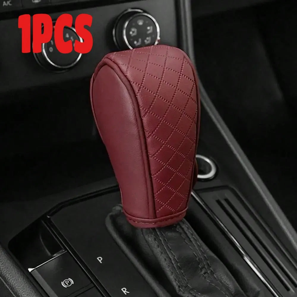Luxury Leather Gear Shift Knob Cover
