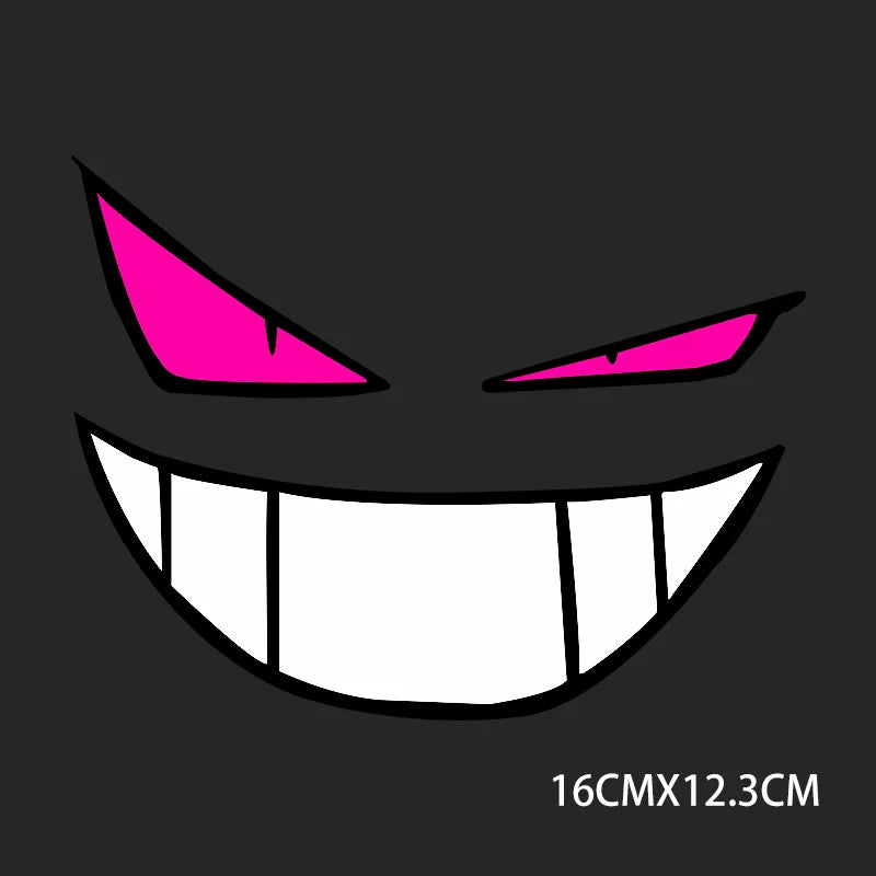 Evil Smirk Car Window Stickers