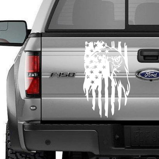 USA Flag Eagle Sticker for Car