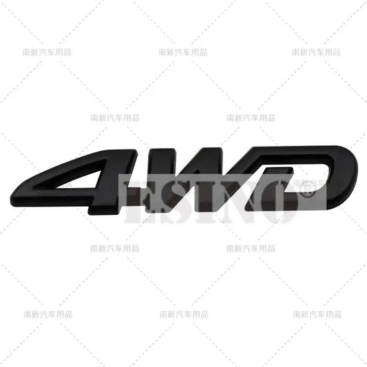 3D Metal "4WD" Badge